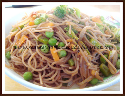 Buckwheat Noodles With Veggies – A colourful way to health