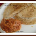 Multi Flour Dosai with Tomato Sesame Chutney