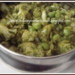 Coriander Cauliflower Peas Curry