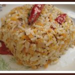 Carrot Rice With Flax seed Spice Mix