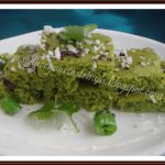 Microwave Green Peas Dhokla