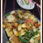 Tadka Bread With Yogurt Dip