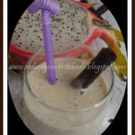 Oats Banana Dragon fruit Milkshake