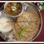 Pappad Parathas and Aloo – Kaala Channa Masala