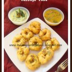 Cabbage Vada | Urad Dhal Fritters With Cabbage