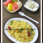 Maavinkaai Chitranna | Raw Mango Rice and Cucumber Raita