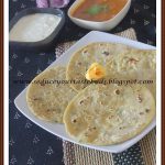 Aloowali [Potato] Roti & Tomato Kurma