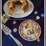 Eggless Butterless Whole Wheat Coconut Marble Cake