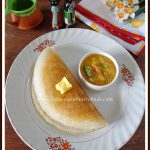 Mysore Masala Dosa using Millet flour