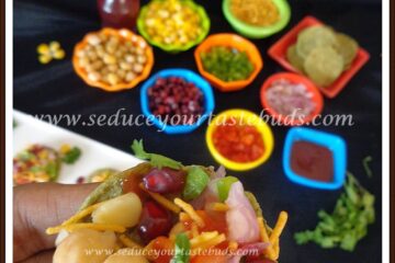 Baked Palak Puri Chaat | Healthy Chaat