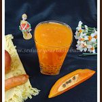 Papaya Carrot and Apple Juice