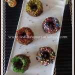 Eggless Fingermillet Chocolate Bundts With Sprinkles | #Bundtbakers