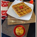 Eggless Whole Wheat Jaggery Banana Upside Down Cake