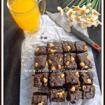 Eggless Brownies with Peanut Butter Chips