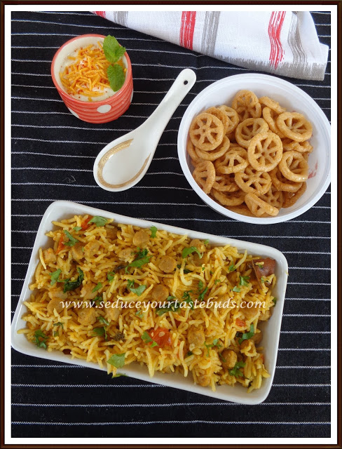 Soya Chunks Briyani | Meal Maker Briyani | Easy One Pot Meal