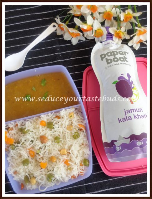 Kids Lunch Box Series #14 | Vegetable Sevai, Sambar,