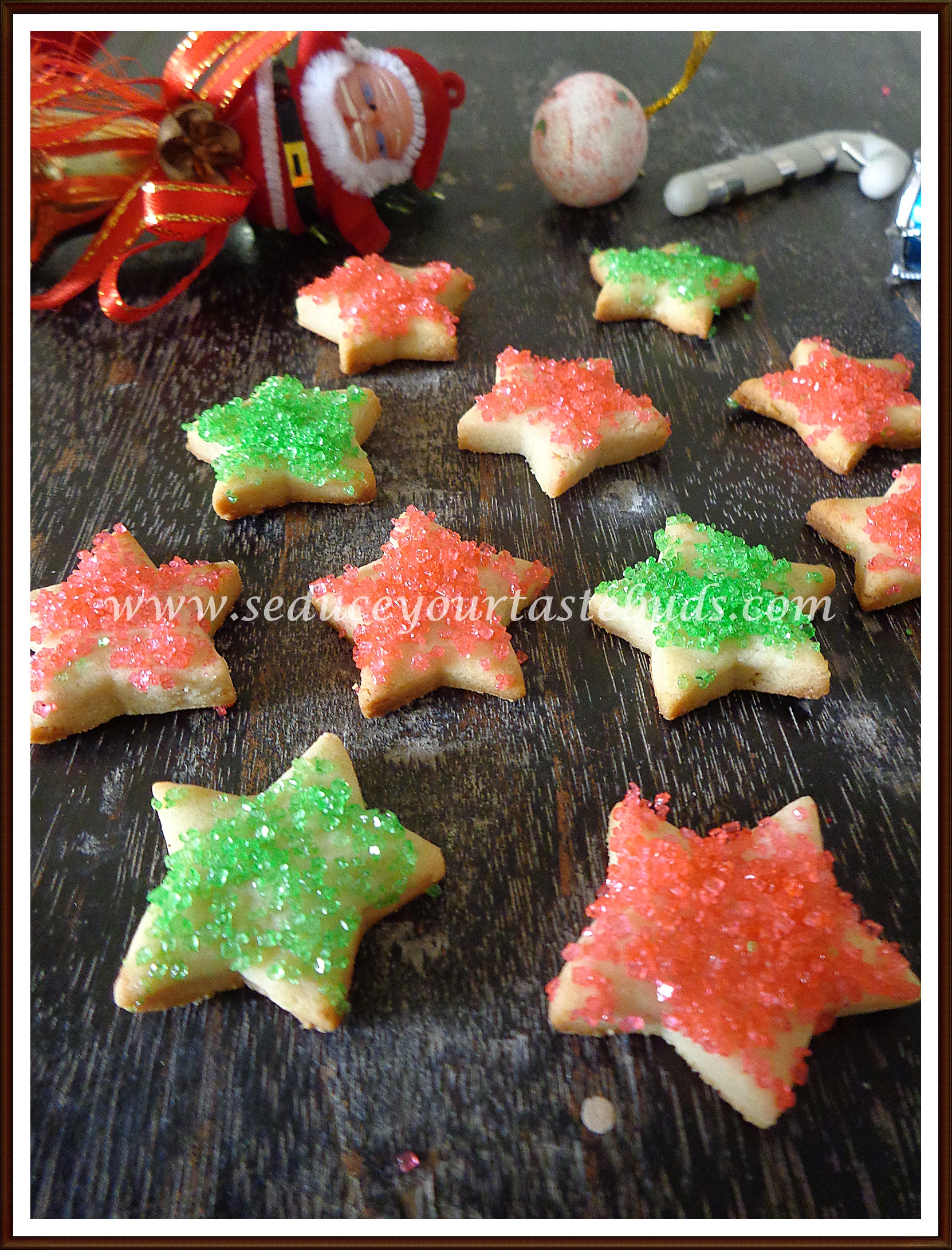 Eggless Christmas Sugar Cookies - Seduce Your Tastebuds...