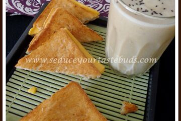 Kids Breakfast Ideas #7 – Cheese Sandwich and Milkshake