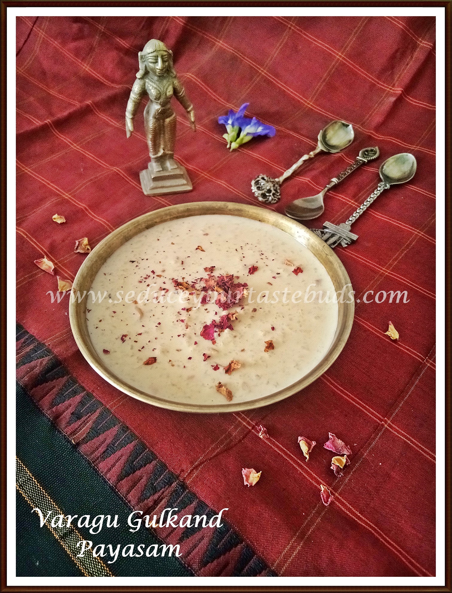Varagu Gulkand Payasam | Millet Rose Petal Preserve Kheer Recipe