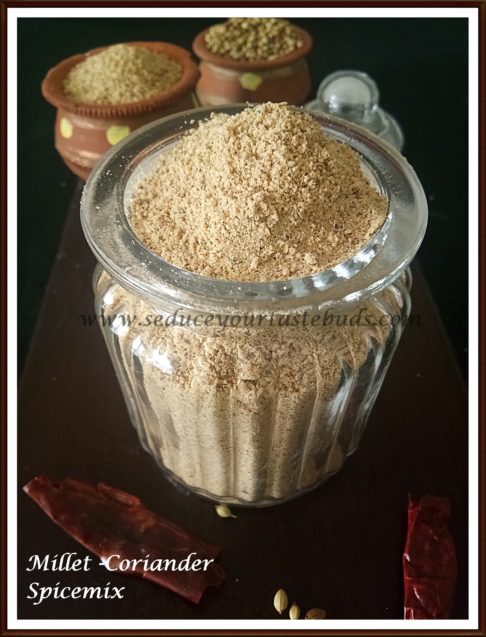 Varagu Dhaniya Podi | Millet Coriander Seeds Spicemix Recipe