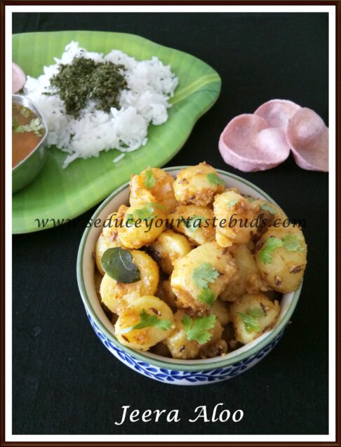 Jeera Aloo Recipe | Cumin Flavored Potato Curry