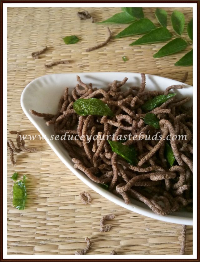 Ragi Omapodi Finger Millet Sev Recipe Seduce Your Tastebuds