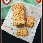 Eggless Whole Wheat Tutti Frutti Cake Recipe