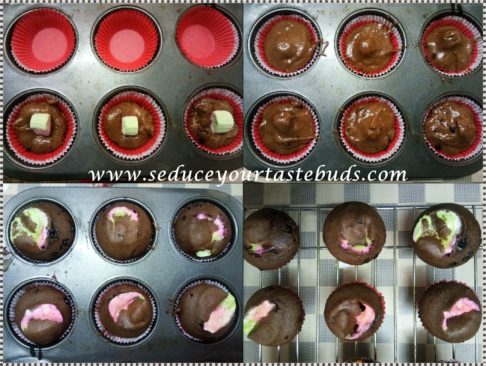 Eggless Marshmallow Cupcake Recipe