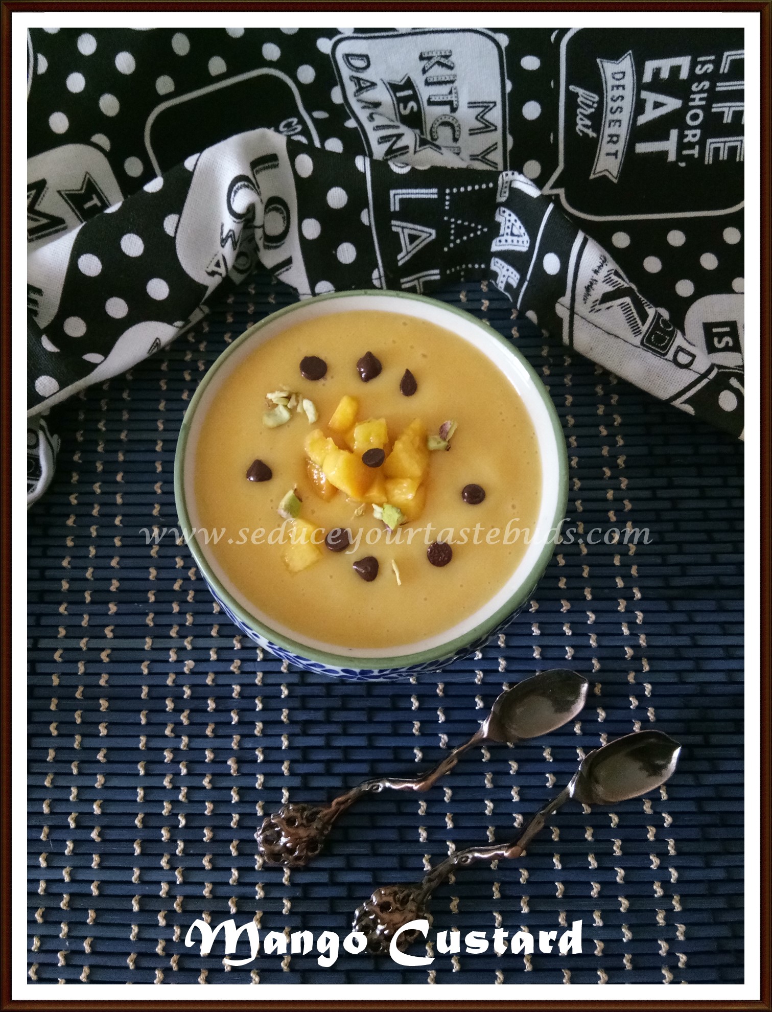 Mango Custard Recipe - Seduce Your Tastebuds...